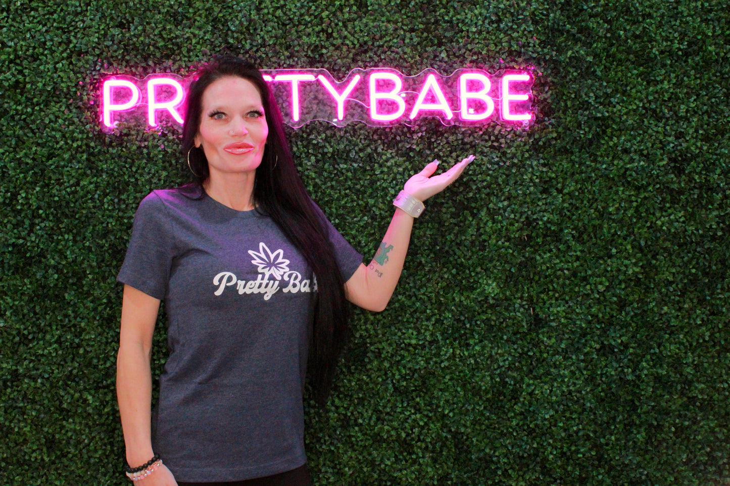 Navy Blue PrettyBabe T Shirt