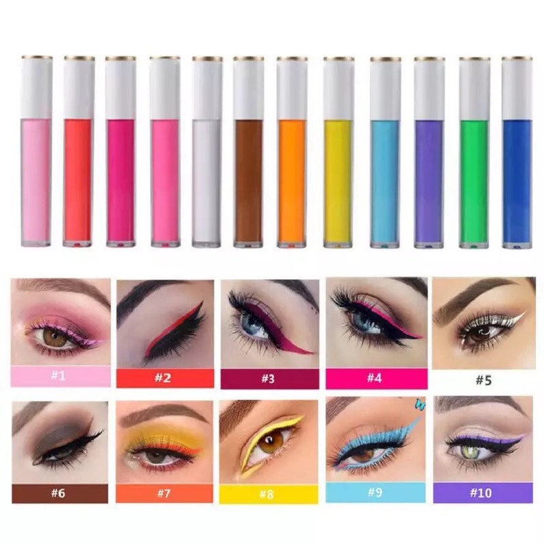Botanical Organic Premium Waterproof Neon Liquid Eyeliners