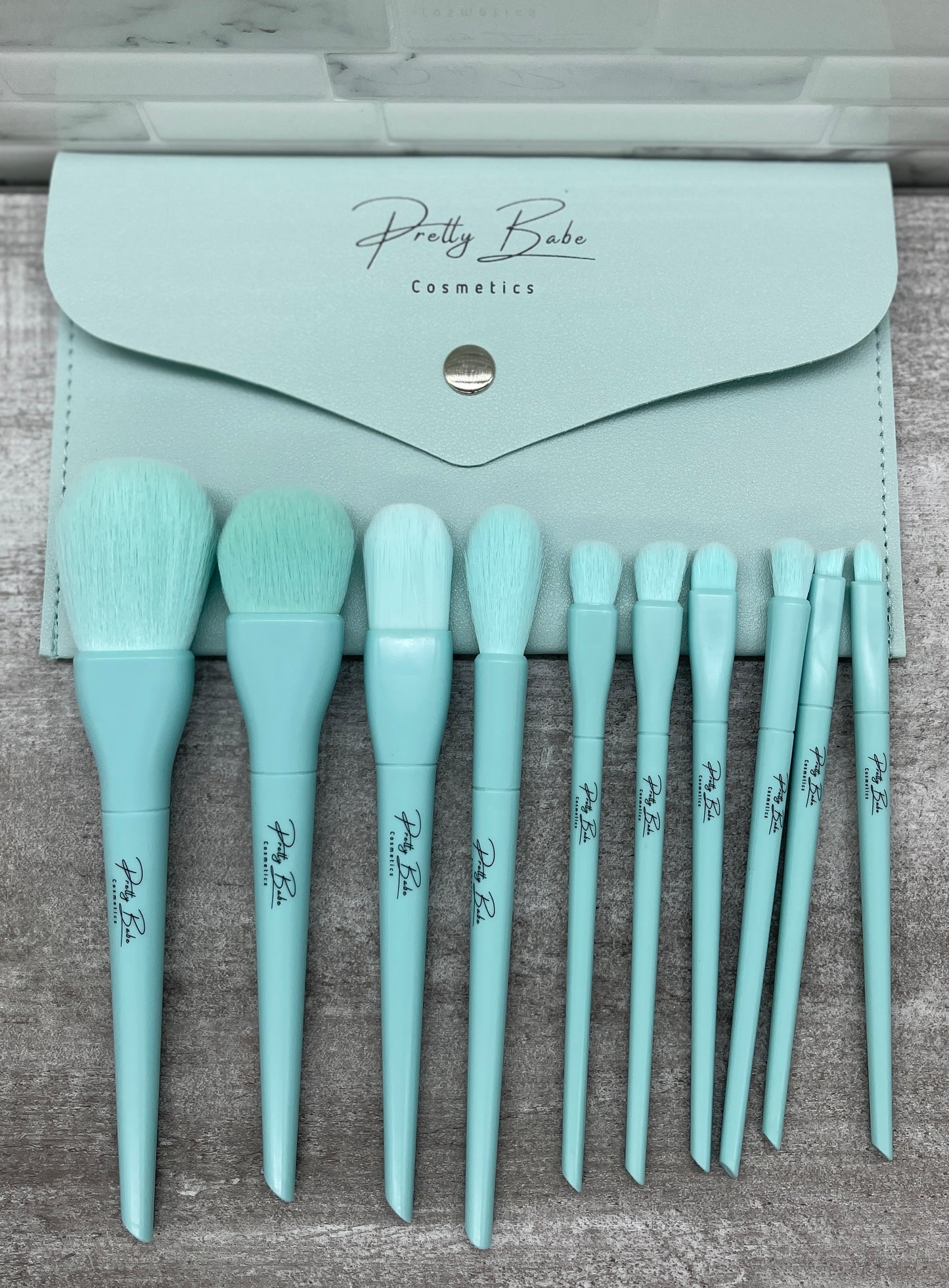 Premium Luxury Makeup Brush Set BABY BLUE