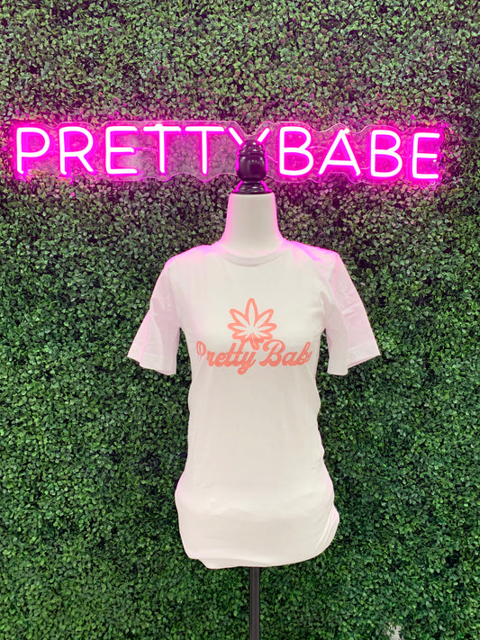 White PrettyBabe T Shirt